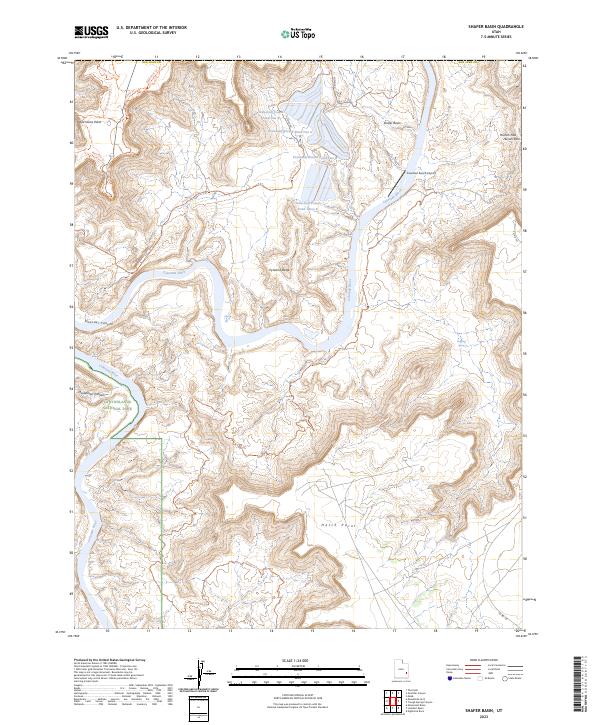 Shafer Basin topographic map thumbnail