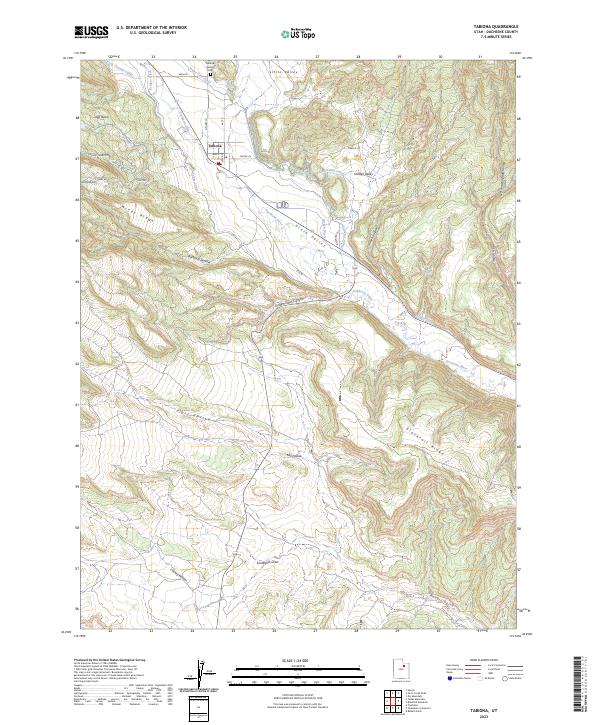 Tabiona topographic map thumbnail