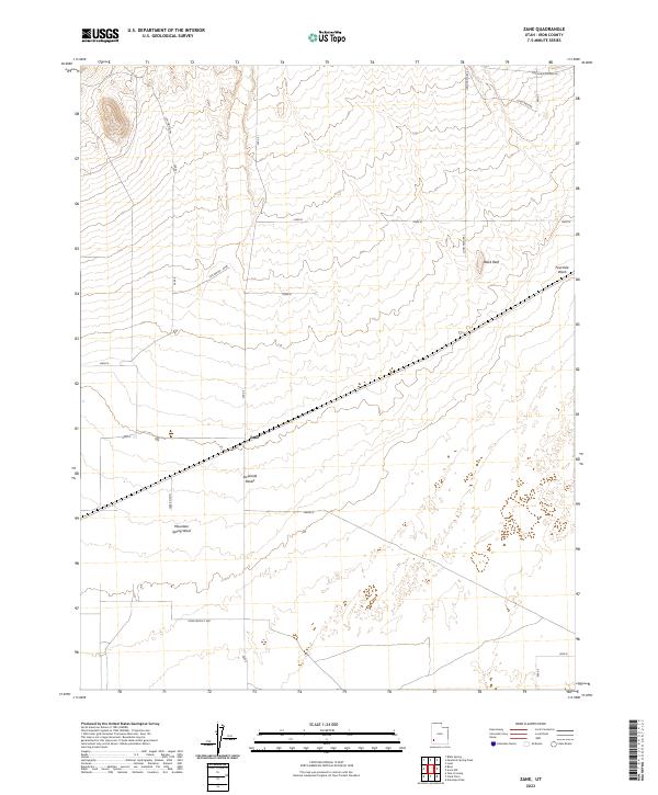 Zane topographic map thumbnail