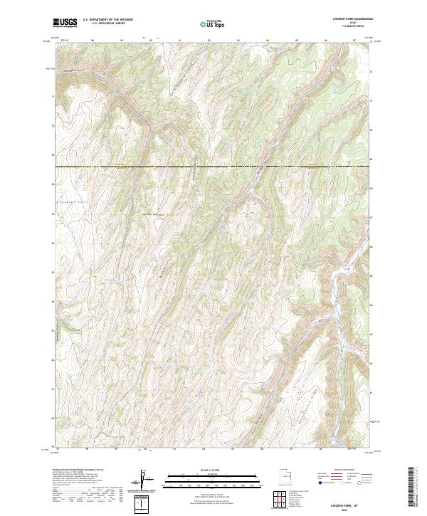 Chicken Fork topographic map thumbnail
