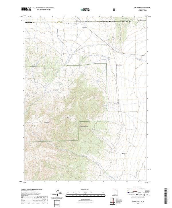 Kelton Pass 2023 topographic map thumbnail