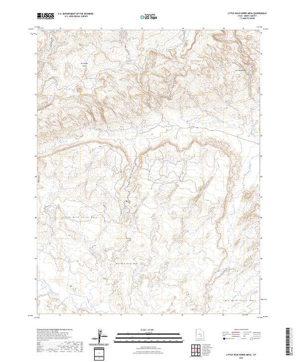 Little Wild Horse Mesa topographic map thumbnail