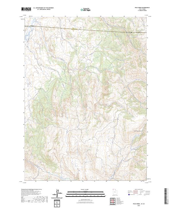 Pole Creek 2023 topographic map thumbnail