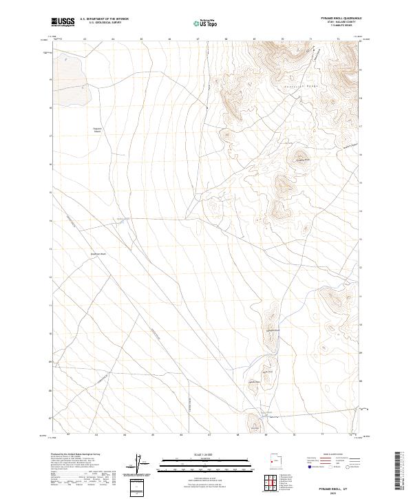 Pyramid Knoll 2023 topographic map thumbnail