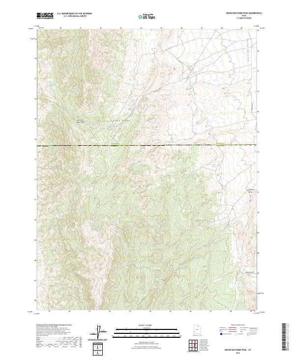 Mountain Home Pass 2023 topographic map thumbnail
