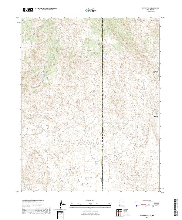 Dodge Spring topographic map thumbnail