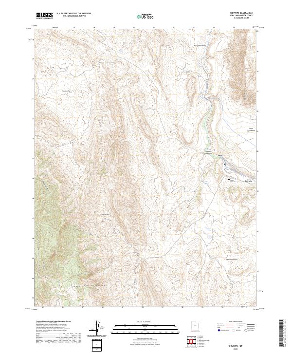 Shivwits topographic map thumbnail