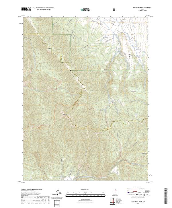 Wallsburg Ridge topographic map thumbnail
