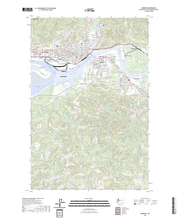 Aberdeen topographic map thumbnail