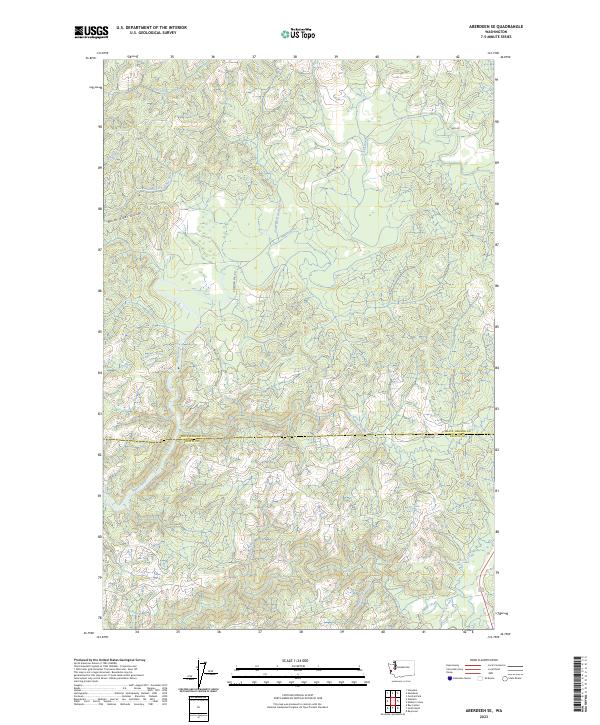Aberdeen SE topographic map thumbnail