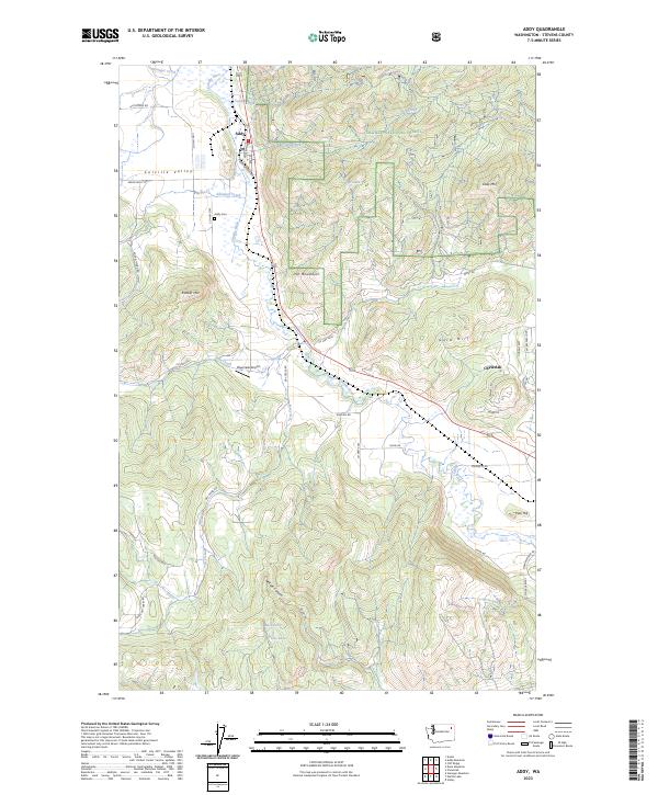 Addy topographic map thumbnail