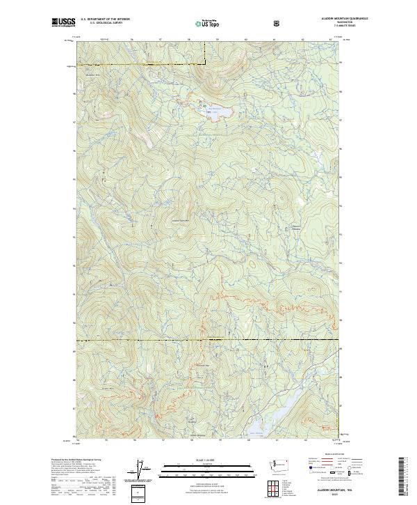 Aladdin Mountain topographic map thumbnail