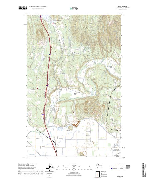 Alger topographic map thumbnail