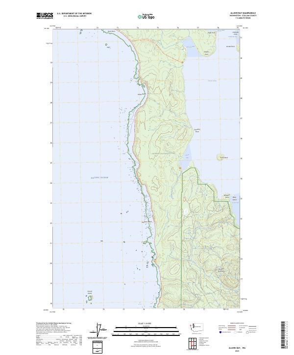 Allens Bay topographic map thumbnail