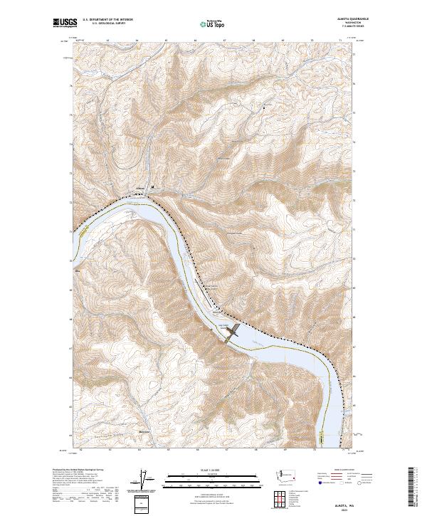 Almota topographic map thumbnail