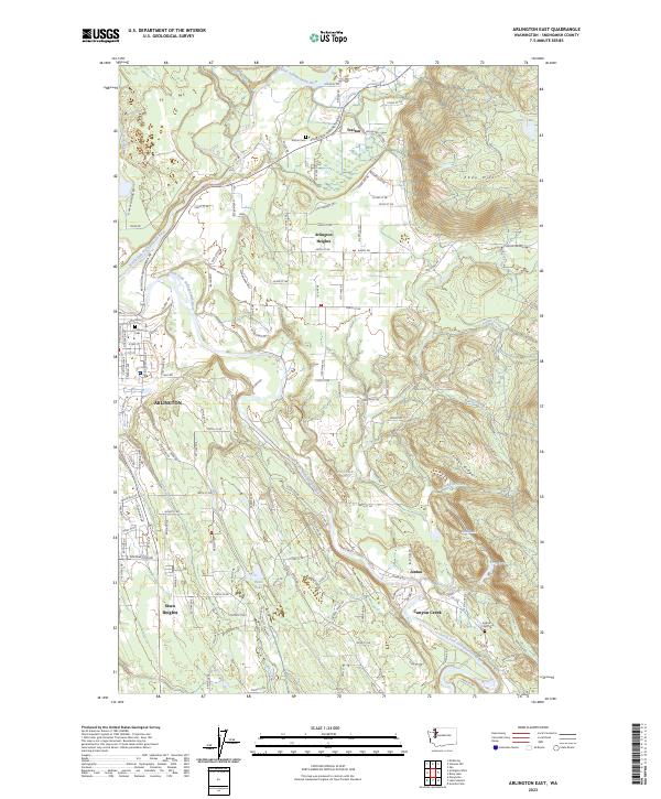 Arlington East topographic map thumbnail