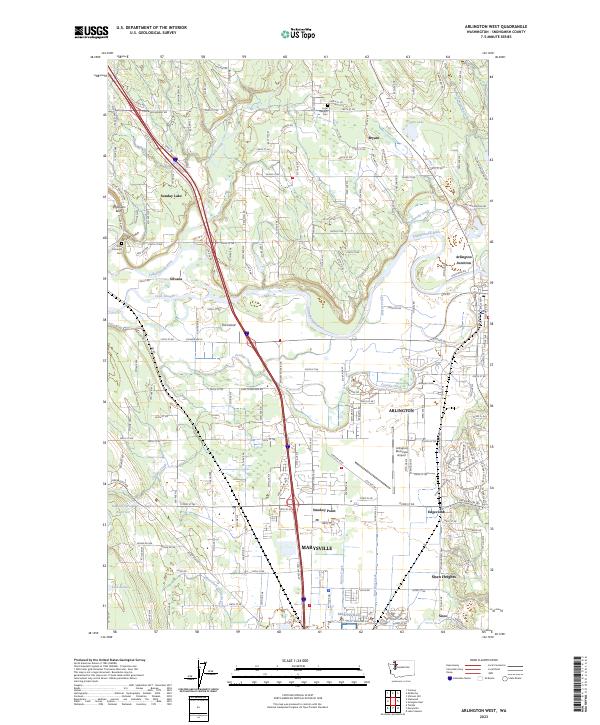Arlington West topographic map thumbnail