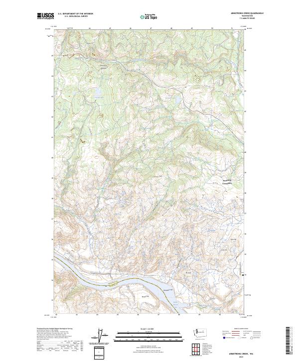 Armstrong Creek topographic map thumbnail