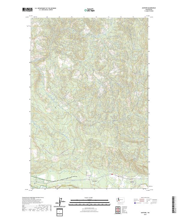 Ashford topographic map thumbnail