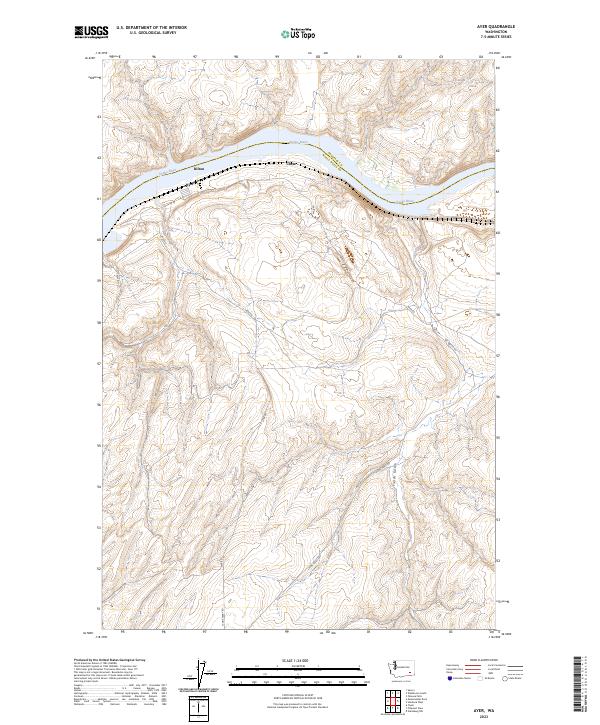 Ayer topographic map thumbnail