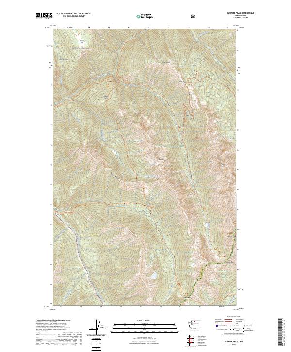 Azurite Peak topographic map thumbnail