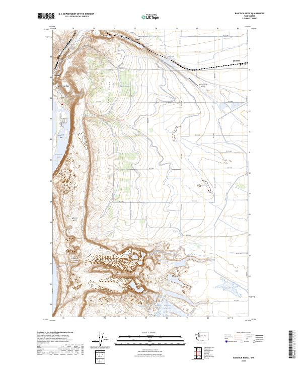 Babcock Ridge topographic map thumbnail
