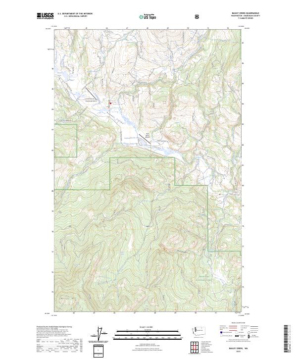 Bailey Creek topographic map thumbnail