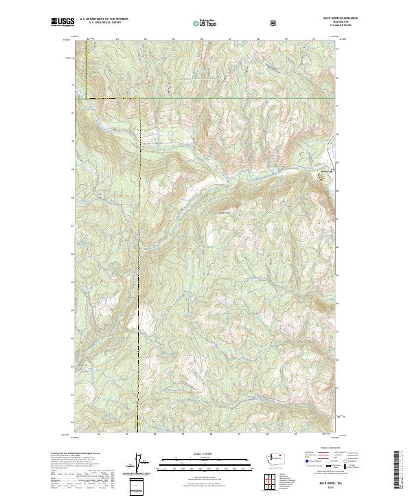 Bald Knob topographic map thumbnail