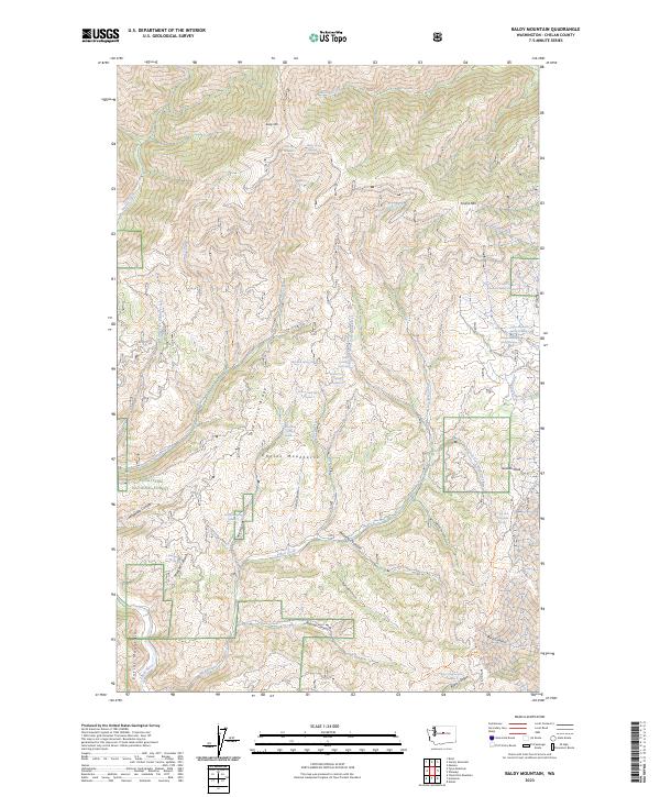 Baldy Mountain topographic map thumbnail