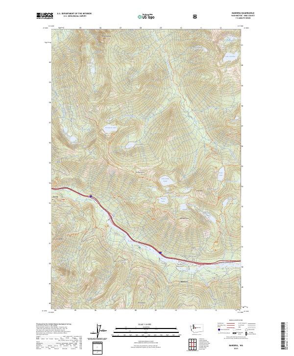 Bandera topographic map thumbnail