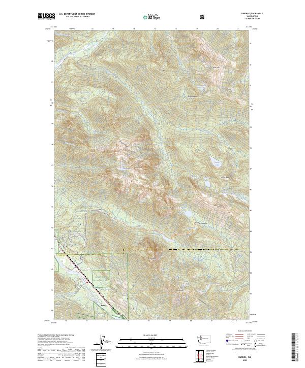 Baring topographic map thumbnail
