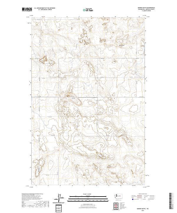 Barnes Butte topographic map thumbnail