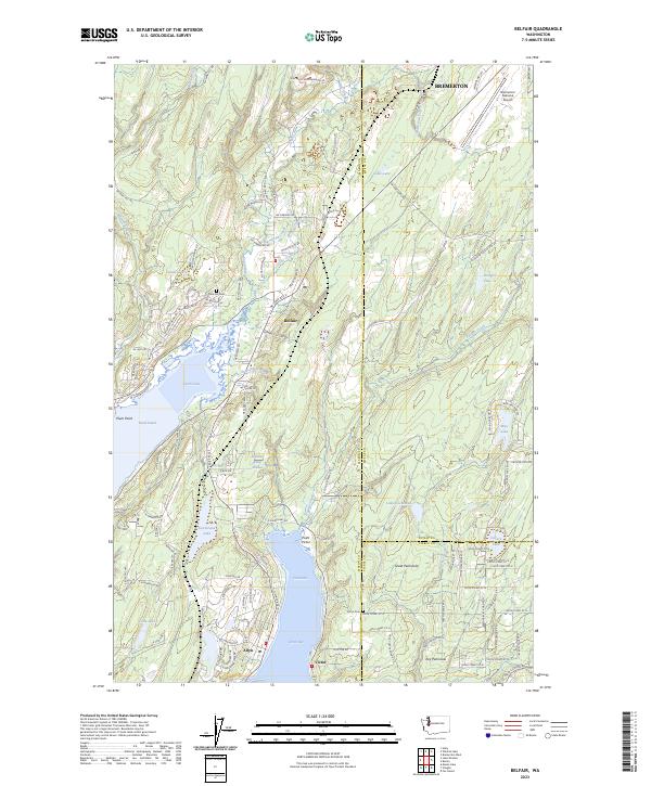 Belfair topographic map thumbnail