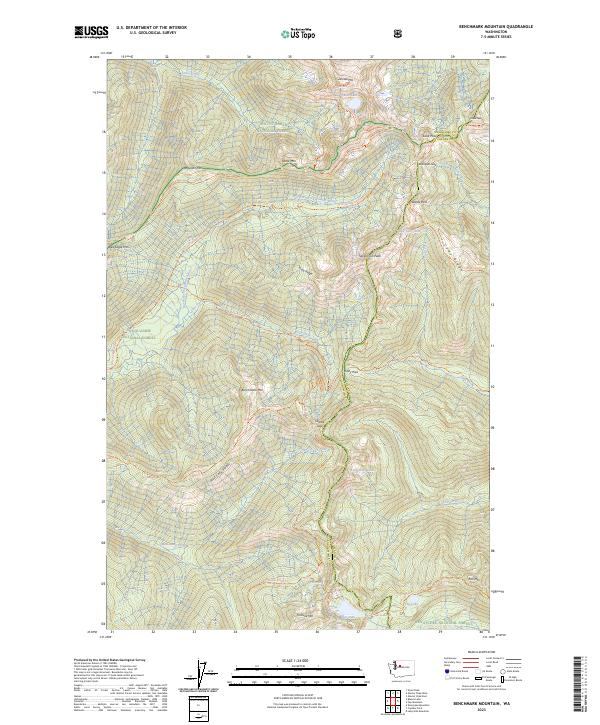 Benchmark Mountain topographic map thumbnail