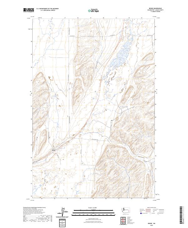 Benge topographic map thumbnail
