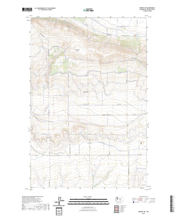 Beverly NE topographic map thumbnail
