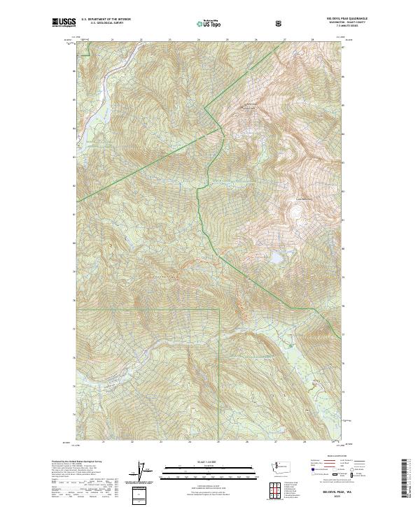 Big Devil Peak topographic map thumbnail