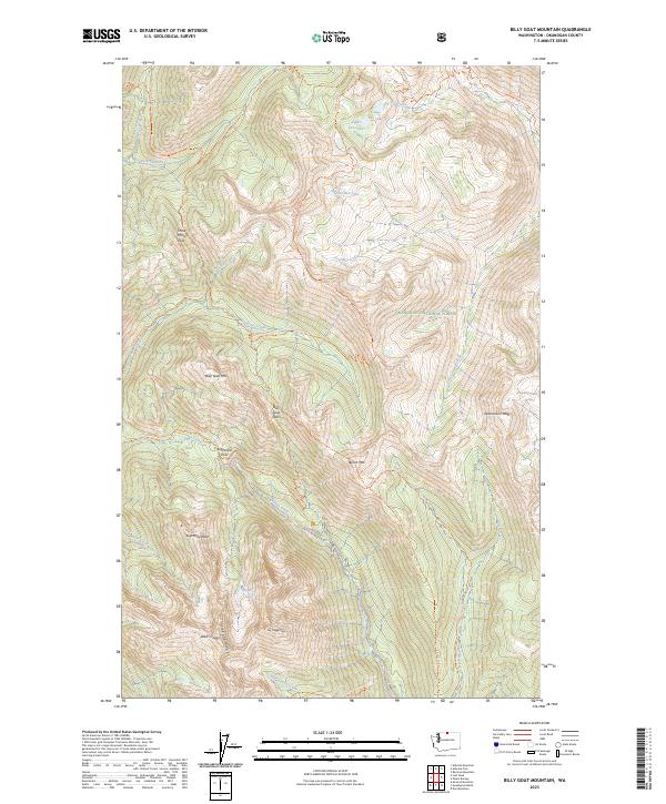 Billy Goat Mountain topographic map thumbnail