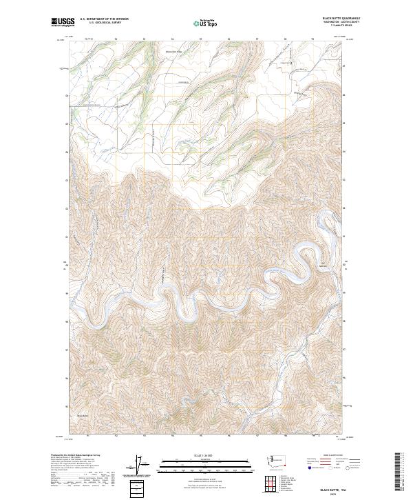 Black Butte topographic map thumbnail
