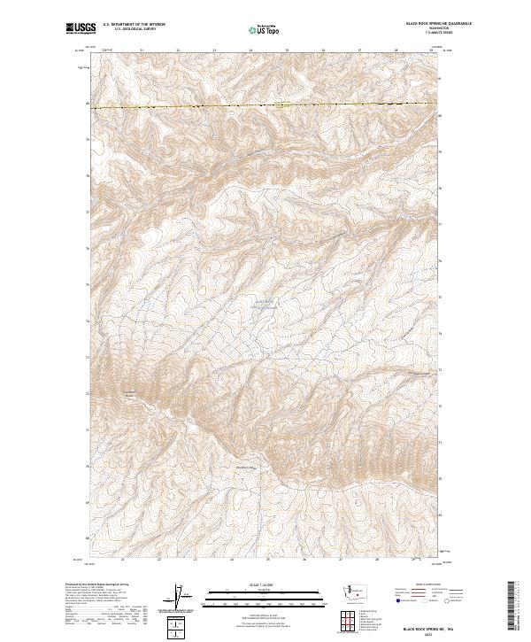 Black Rock Spring NE topographic map thumbnail
