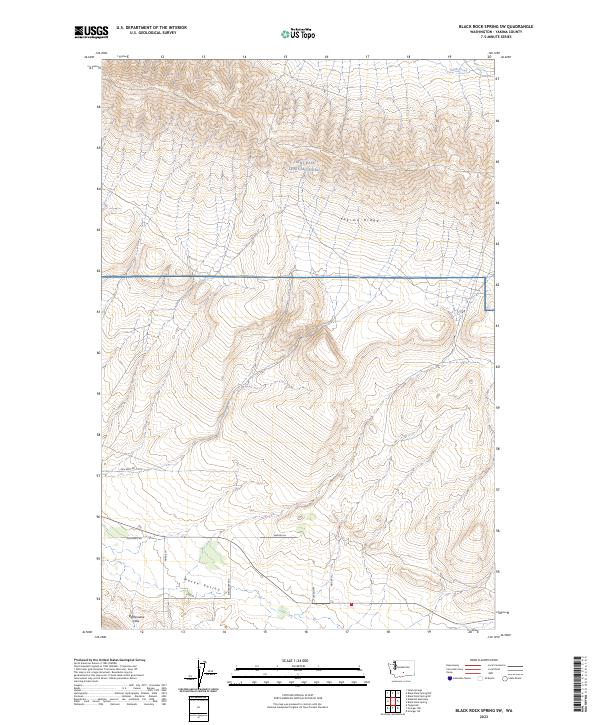 Black Rock Spring SW topographic map thumbnail