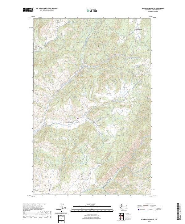 Blackhorse Canyon topographic map thumbnail