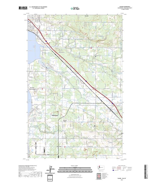 Blaine topographic map thumbnail