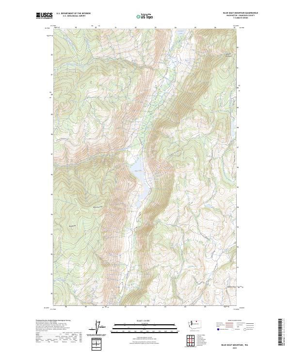 Blue Goat Mountain topographic map thumbnail