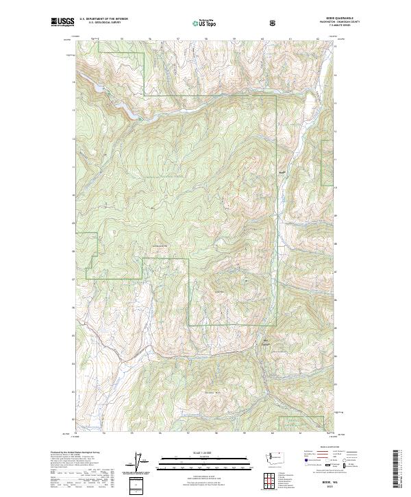 Bodie topographic map thumbnail
