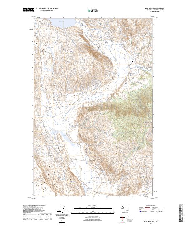 Boot Mountain topographic map thumbnail