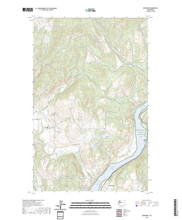 Bossburg topographic map thumbnail