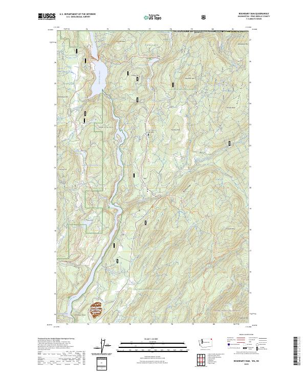 Boundary Dam topographic map thumbnail