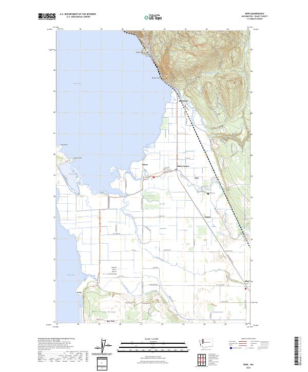 Bow topographic map thumbnail