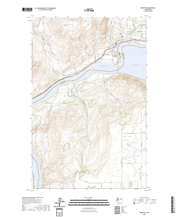 Brewster topographic map thumbnail